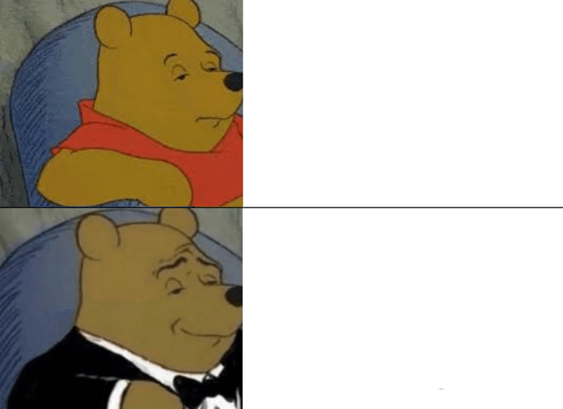 Tuxedo Winnie The Pooh meme about Coal Headwear
