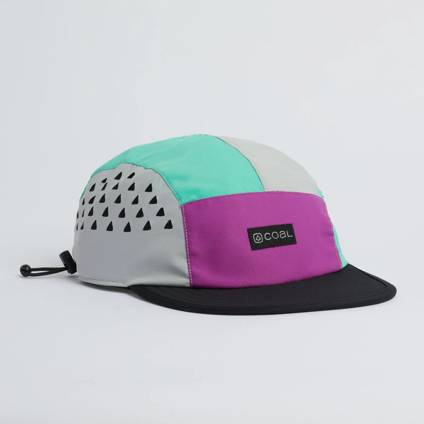 Provo cap in purple, teal and grey