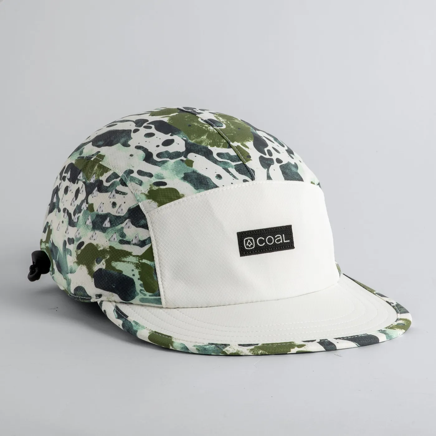 Provo cap in off white with camo panels
