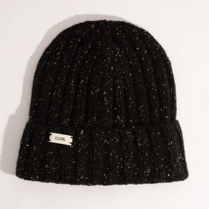The Skipper Fishermans Beanie in speckled black