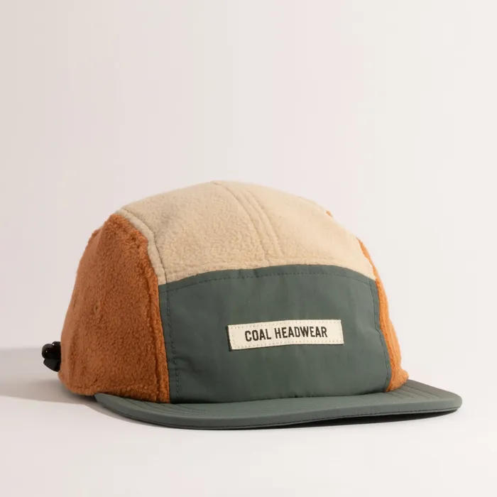 The Bridger Kids Fleece 5 Panel in storm and brown