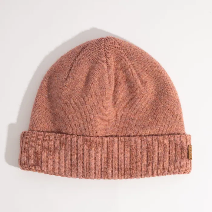 The Harbor Luxe Fishermans Beanie in clay